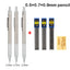 Mechanical Pencil Set 0.3 0.5 0.7 0.9 1.3 2.0mm Full Metal Art Drawing Painting Automatic Pencil with Leads Office School Supply - Slobuy
