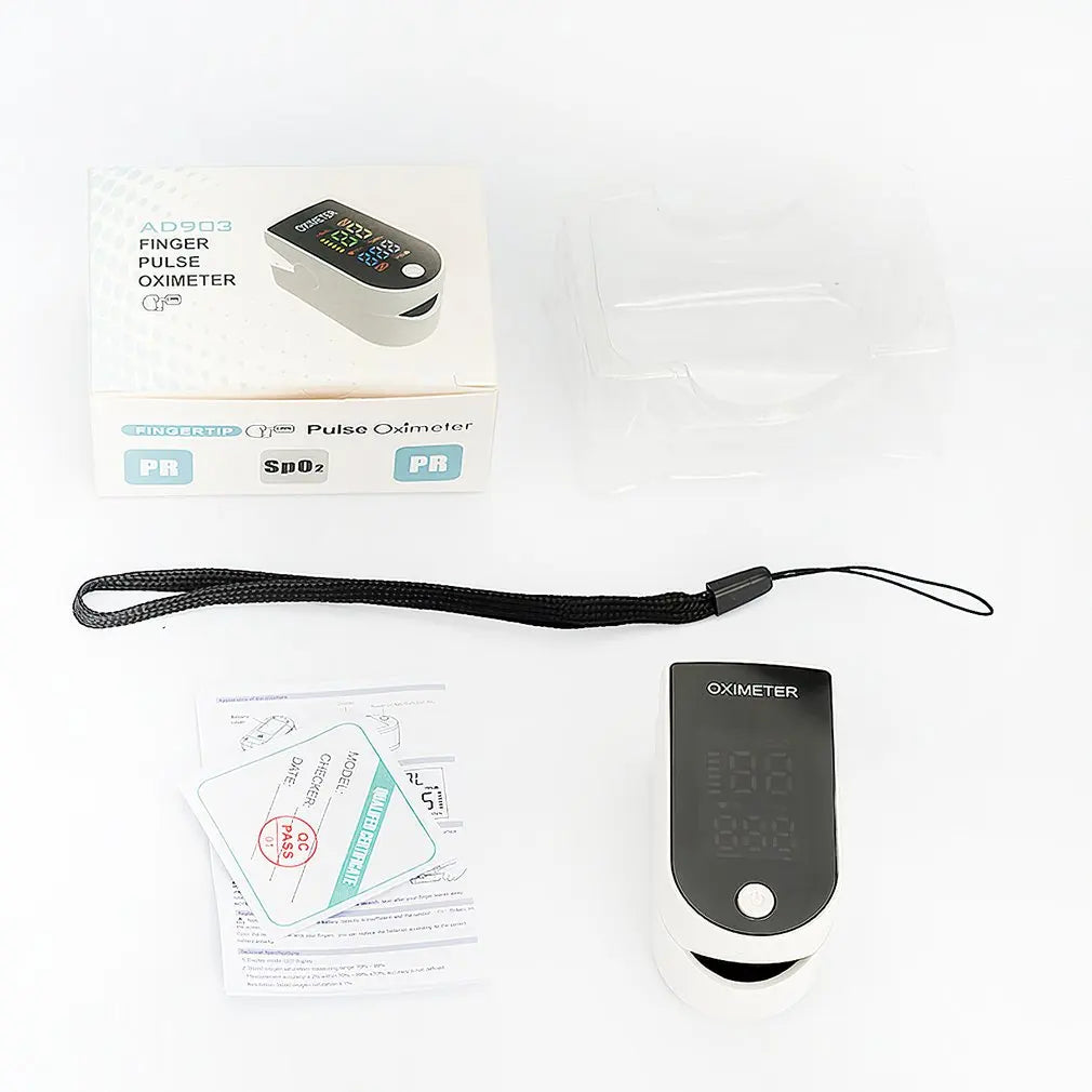 Medical Finger Oximeter Fingertip Pulse Oximeter Equipment SPO2 PR Heart Rate Monitor Blood Oxygen Saturation Health Care Meter - Slobuy