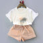 Melario Cotton Girls Clothing Sets Summer Vest Two Piece Sleeveless Children Sets Fashion Girls Clothes Suit Casual Dot Outfits - Slobuy