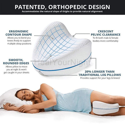 Memory Cotton Leg Pillow Sleeping Orthopedic Sciatica Back Hip Body Joint Pain Relief Thigh Leg Pad Cushion Home Memory Foam - Slobuy