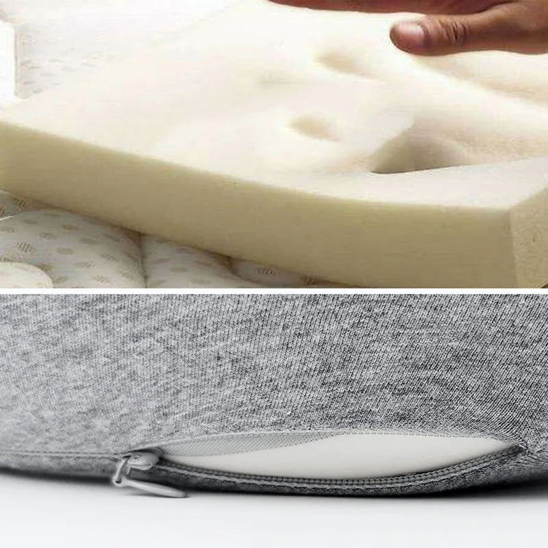 Memory Foam Neck Pillow Cervical Vertebra Travel Portable Noon Break Aircraft U Type Of Pillow Sleep Camping Pillow Carry Bag - Slobuy