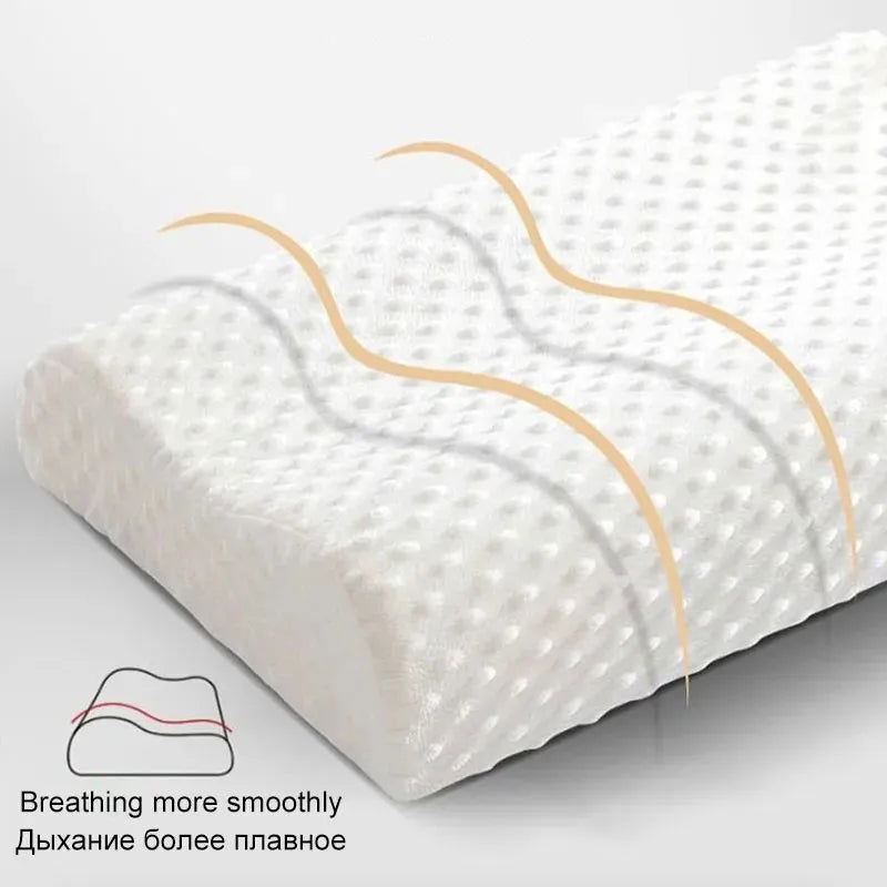 Memory Foam Pillow for Sleeping Adjustable Side Sleeper Pillow for Neck Shoulder Pain Relief Orthopedic Contour Pillow JAF028 - Slobuy