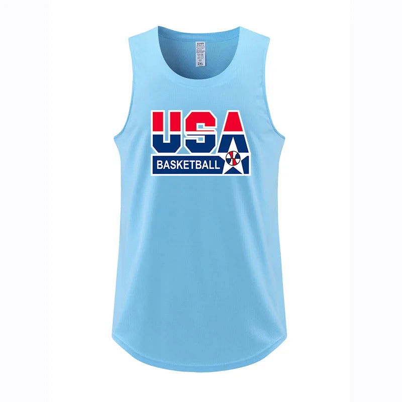 Men Basketball Jerseys Shirts Youth Basketball Vest Uniforms Blank Custom Gym Running Training Loose Jerseys Suits Tank Top - Slobuy