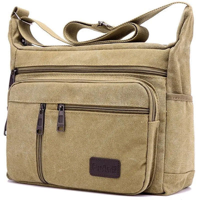 Men Canvas Shoulder Bags Casual Tote Travel Men's Crossbody Bag Luxury Messenger Bags Fashion High Quality Handbag - Slobuy
