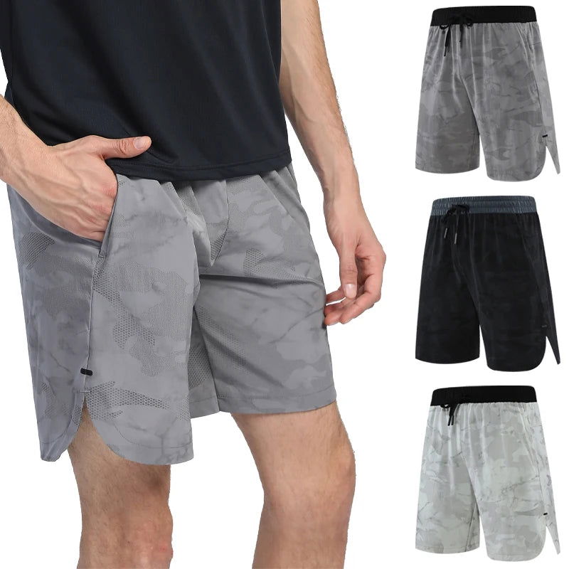 Men Fitness Shorts Quick Dry Sport Shirts Casual Beach Brand Short Camouflage Workout Running Shorts Breathable Gym Shorts - Slobuy