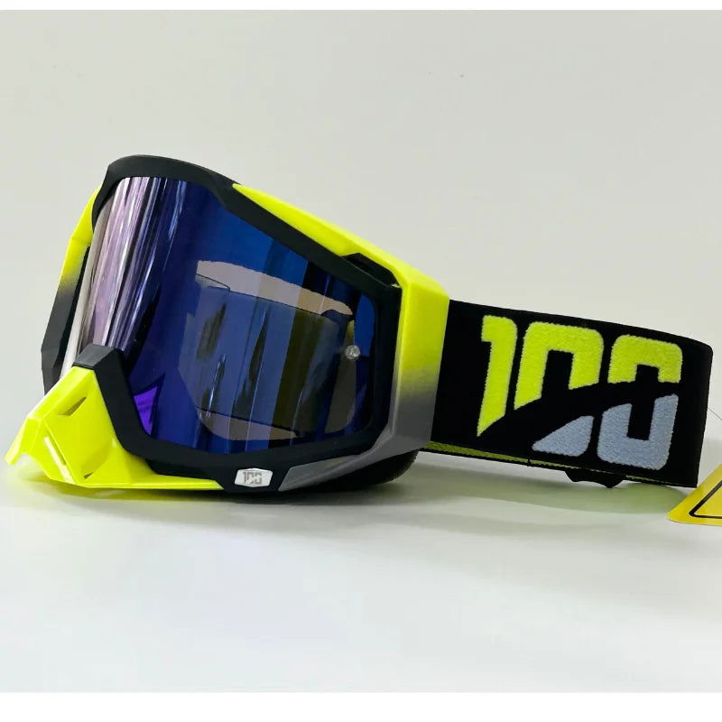 Men Motocross Goggles HD Lens Motorcycle Anti-fog Eyeglasses Riding Glasses Women Moto MX MTB Sunglasses Dirt Bike Accessories - Slobuy