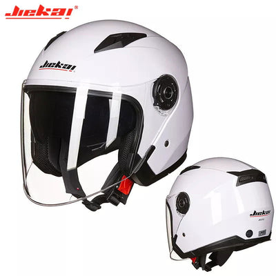 Men Motorcycle half Helmets Dual Lens Scooter Moto Helmet Casco vespa village Riding capacete de moto motocross Helmets - Slobuy