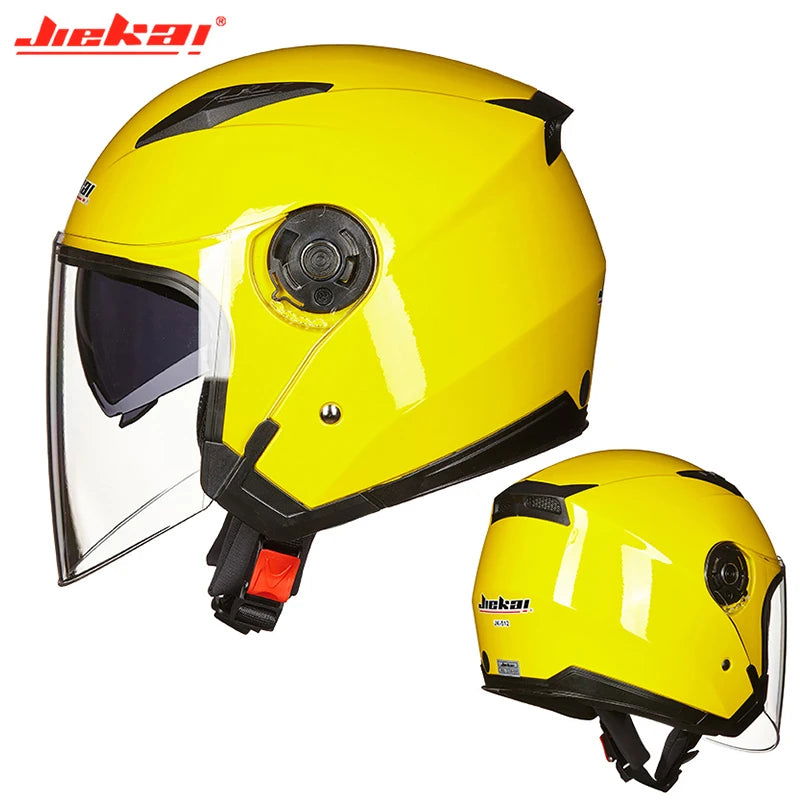 Men Motorcycle half Helmets Dual Lens Scooter Moto Helmet Casco vespa village Riding capacete de moto motocross Helmets - Slobuy