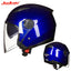 Men Motorcycle half Helmets Dual Lens Scooter Moto Helmet Casco vespa village Riding capacete de moto motocross Helmets - Slobuy