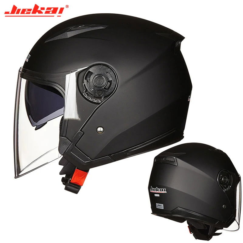 Men Motorcycle half Helmets Dual Lens Scooter Moto Helmet Casco vespa village Riding capacete de moto motocross Helmets - Slobuy
