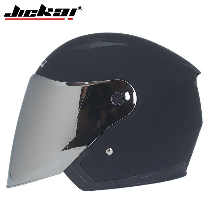 Men Motorcycle half Helmets Dual Lens Scooter Moto Helmet Casco vespa village Riding capacete de moto motocross Helmets - Slobuy