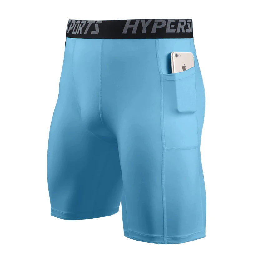 Men Running Short  Quick Dry Leggings Mens Compression Tights Gym Fitness Sport Shorts Male Trunks - Slobuy
