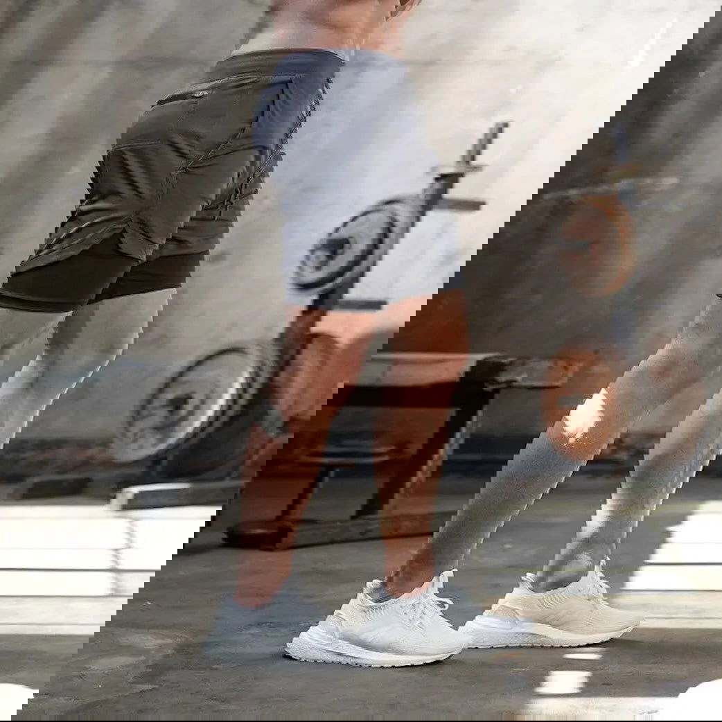 Men Running Shorts 2 Pcs Sportswear 2 In 1 Double Deck Quick Dry Gym Sportswear Fitness Workout Hot Pants Male Training Shorts - Slobuy