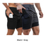 Men Running Shorts 2 Pcs Sportswear 2 In 1 Double Deck Quick Dry Gym Sportswear Fitness Workout Hot Pants Male Training Shorts - Slobuy