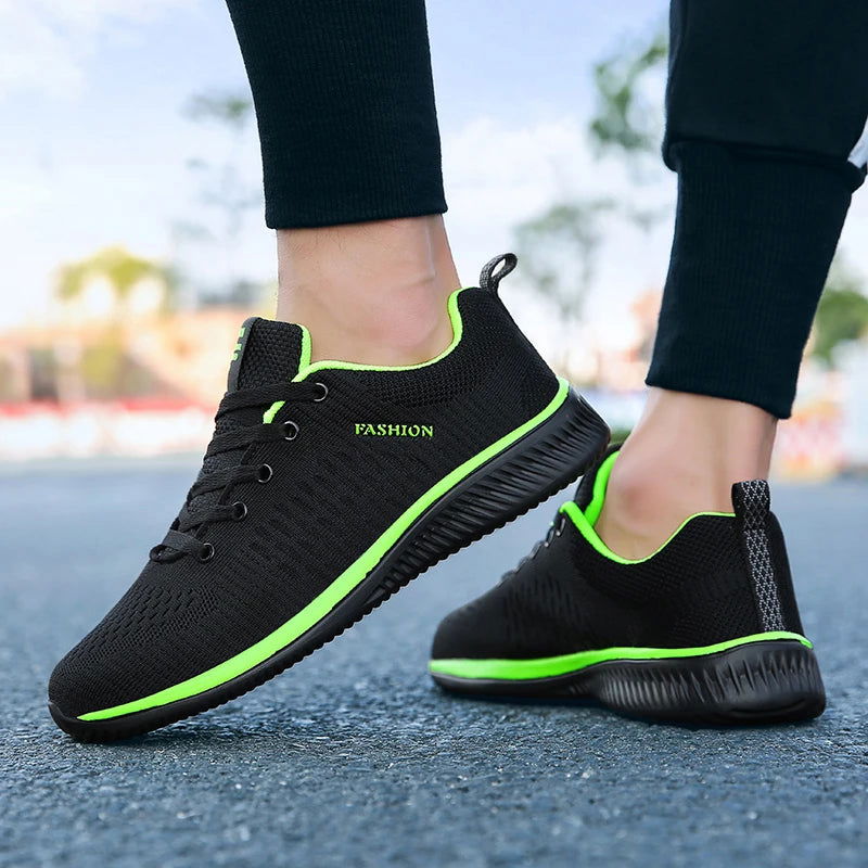 Men Running Walking Knit Shoes Fashion Casual Sneakers Breathable Sport Athletic Gym Lightweight Men Sneakers Casual Shoes - Slobuy