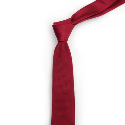 Men Solid Classic Ties Formal Striped Business 6cm Slim Necktie for Wedding Tie Skinny Groom Cravat - Slobuy