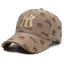Men Summer Fashion Embroidery Letter Baseball Cap Hip Hop Snapback Hat Outdoor Fishing Sports Sun Protection Sun Shade Hat - Slobuy