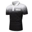 Men Summer Fashion Slim Fit Short Sleeve Lapel Polo Shirt , Men Casual Sport Fake Pocket Golf Polo Shirt . - Slobuy