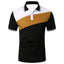 Men Summer Short Sleeve Spell Color Polo Shirt , Men Slim Fit Sport Golf Polo Shirt . - Slobuy