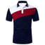 Men Summer Short Sleeve Spell Color Polo Shirt , Men Slim Fit Sport Golf Polo Shirt . - Slobuy