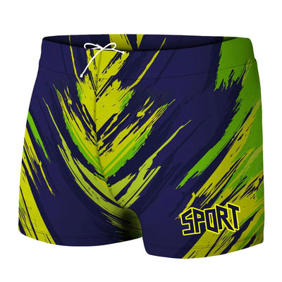 Men Swimming Plus Size 5XL 3D Printed Swimwear Boxer Shorts Bathing Suit Trunks Swim Beach Wear Briefs Swimsuit Beachwear Male - Slobuy