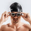 Men Swimming Shorts Waterproof Competition Swim Equipment Goggles with Ear-plug Cap Case Trunks Briefs Swimwear Half Pants 2022 - Slobuy
