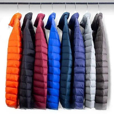 Men Winter Cotton Coat Lightweight Trendy Short Thick Warm Winter Clothes Black Red Blue White Green Sports Casual Use - Slobuy