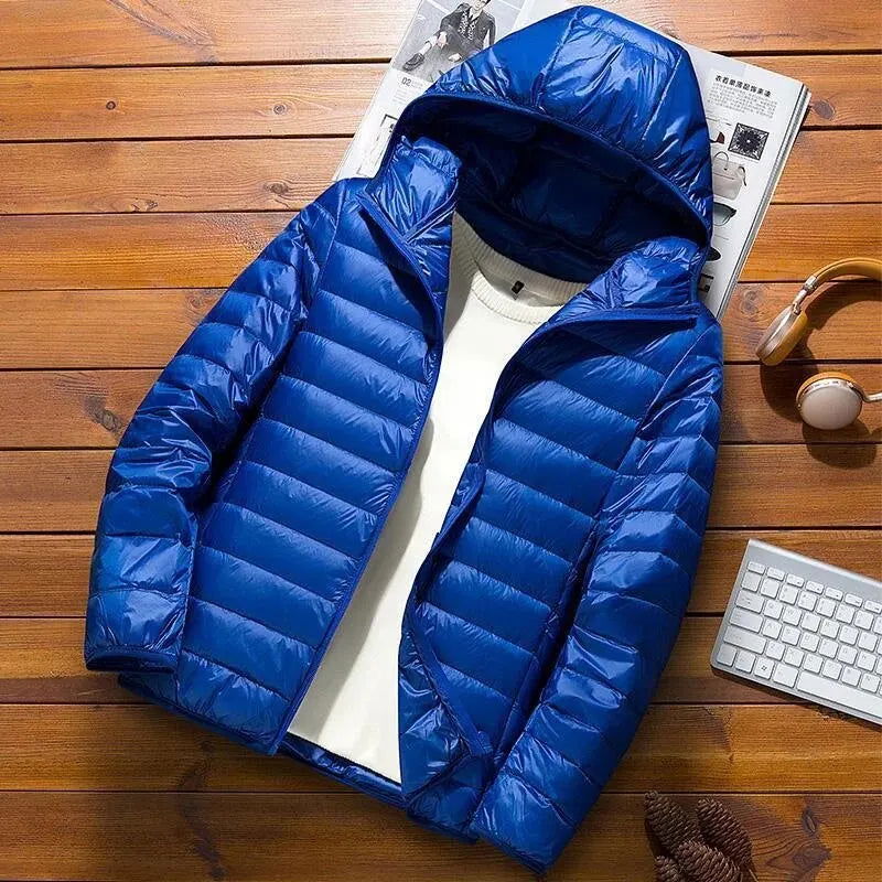 Men Winter Cotton Coat Lightweight Trendy Short Thick Warm Winter Clothes Black Red Blue White Green Sports Casual Use - Slobuy