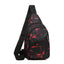 Men's Chest Bags Geometric Print Oxford Cloth Casual Crossbody Bag Sports Travel Outdoor Chest Shoulder Bags - Slobuy