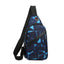 Men's Chest Bags Geometric Print Oxford Cloth Casual Crossbody Bag Sports Travel Outdoor Chest Shoulder Bags - Slobuy