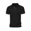 Men's Clothing Breathable Regular Fit Solid Golf Shirt, Clothing Men's Casual V-Neck T-Shirt Short Sleeve For Summer - Slobuy
