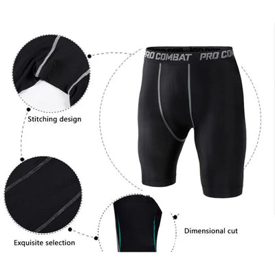 Men's Compression Running Shorts Sport Shorts Underwear Tights Sweatpants Fitness Quick Dry Trunks - Slobuy