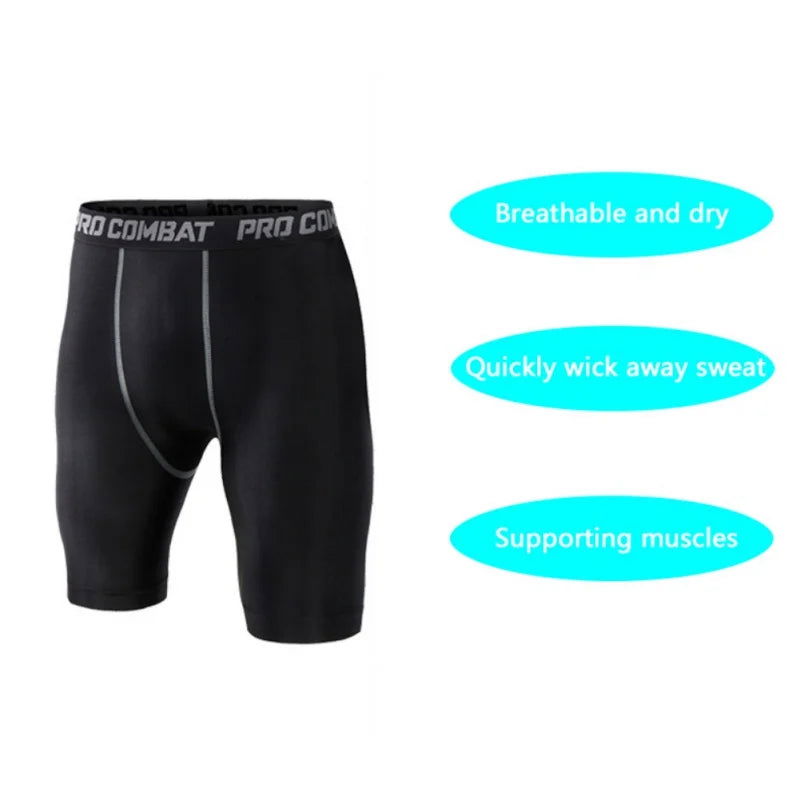 Men's Compression Running Shorts Sport Shorts Underwear Tights Sweatpants Fitness Quick Dry Trunks - Slobuy