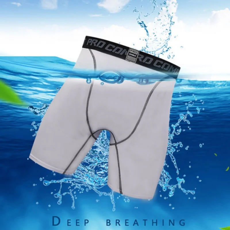 Men's Compression Running Shorts Sport Shorts Underwear Tights Sweatpants Fitness Quick Dry Trunks - Slobuy