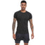 Men's Compression Shirts Athletic Quick Dry Breathable Rash Guard Athletic Tight Workout Tops Summer - Slobuy