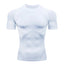 Men's Compression Shirts Athletic Quick Dry Breathable Rash Guard Athletic Tight Workout Tops Summer - Slobuy