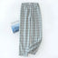 Men's Cotton Gauze Trousers Plaid Knitted Sleep Pants Woman Pajamas Pants Bottoms Sleepwear Short for Couples Pijama Hombre - Slobuy