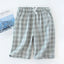 Men's Cotton Gauze Trousers Plaid Knitted Sleep Pants Woman Pajamas Pants Bottoms Sleepwear Short for Couples Pijama Hombre - Slobuy