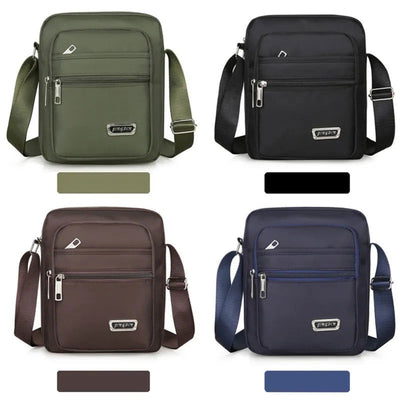 Men's Shoulder Bag Business Leisure Large Capacity Portable Handbag Multi Layer Waterproof Summer Male's Crossbody Bags - Slobuy