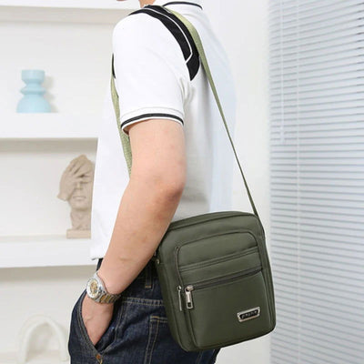 Men's Shoulder Bag Business Leisure Large Capacity Portable Handbag Multi Layer Waterproof Summer Male's Crossbody Bags - Slobuy