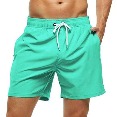 Men's Swim Trunks Summer Swimming Board Shorts Quick Dry Beach Shorts with Side Pockets and Mesh Lining Swimwear Bathing Suit - Slobuy