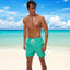 Men's Swim Trunks Summer Swimming Board Shorts Quick Dry Beach Shorts with Side Pockets and Mesh Lining Swimwear Bathing Suit - Slobuy