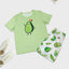 Men's casual pajamas home clothing fashionable style avocado series short sleeved shorts two-piece set for parent-child wear - Slobuy