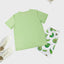 Men's casual pajamas home clothing fashionable style avocado series short sleeved shorts two-piece set for parent-child wear - Slobuy