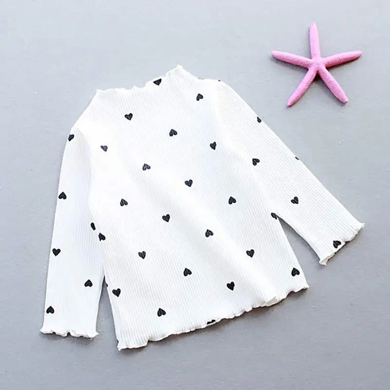 Menoea Girls Lovely Heart Print Sweaters New Autumn Kids Baby Pattern Clothing Fashion Clothes Casual Outfits Knit Girls Sweater - Slobuy