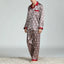 Mens Satin Silk Pajama Sets Sleepwear Casual Nightgown Loose Loungewear Pajamas Pijamas Autumn New Print Nightwear Homewear - Slobuy