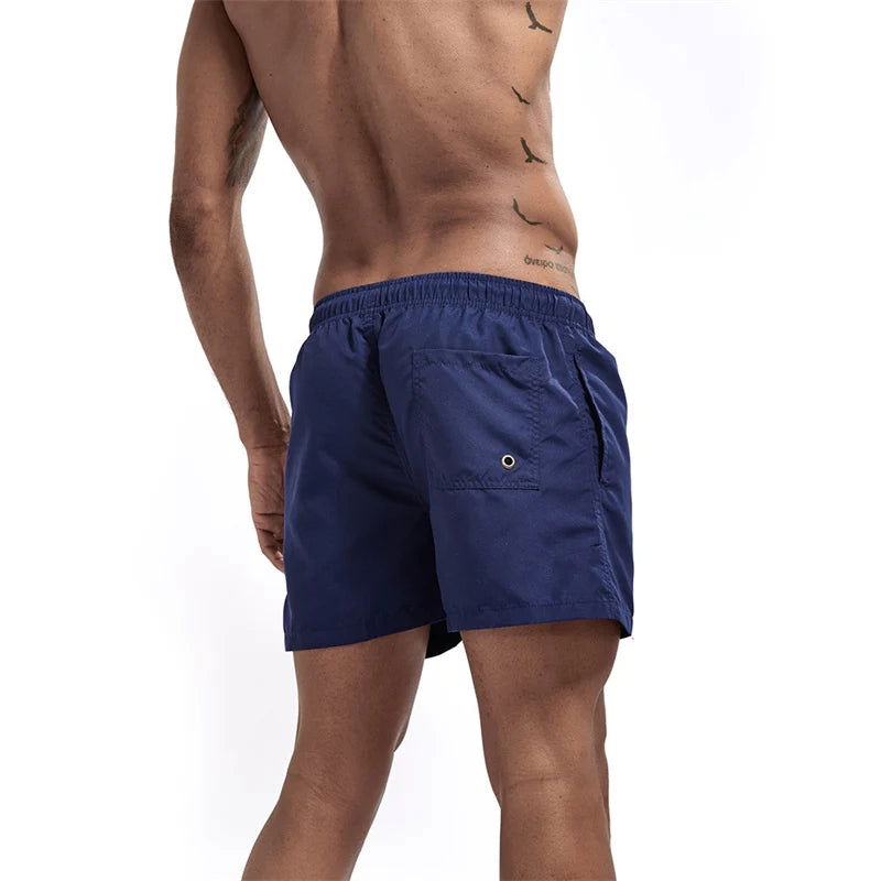 Mens Swim Trunks with Pockets Mesh Liner Summer Casual Beach Board Shorts Quick Dry Swimming Bathing Suit Swimsuit Swimwear - Slobuy