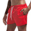 Mens Swim Trunks with Pockets Mesh Liner Summer Casual Beach Board Shorts Quick Dry Swimming Bathing Suit Swimsuit Swimwear - Slobuy