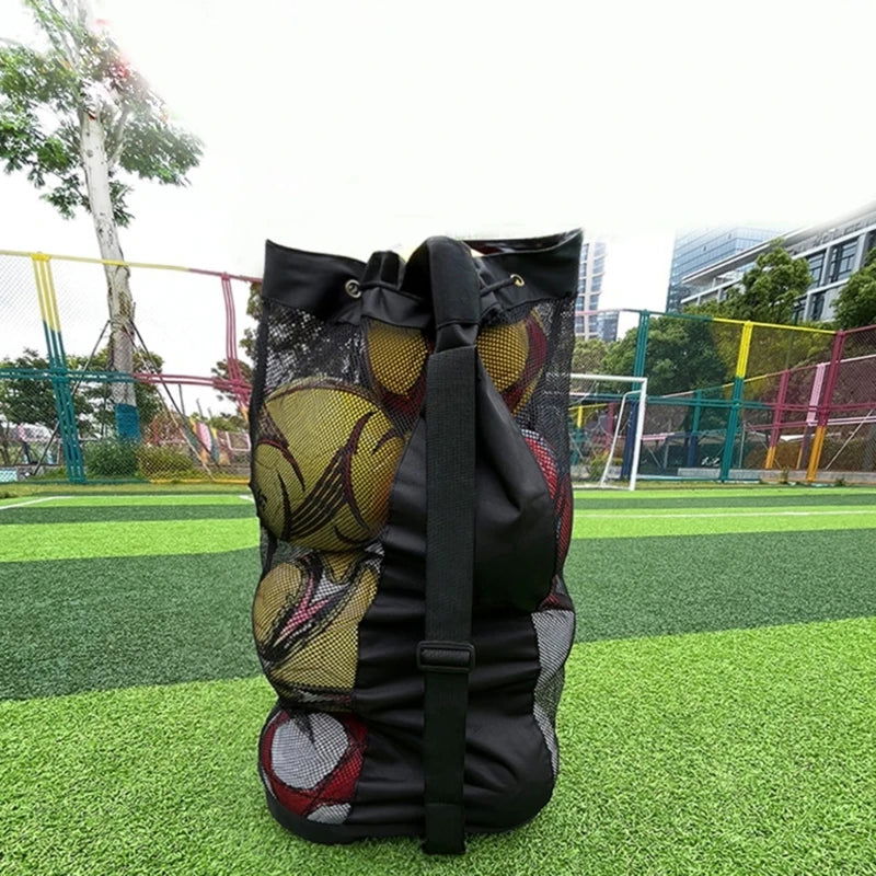 Mesh Balls Bag Basketball Bag Team Balls Bags for Holding Soccer Football - Slobuy