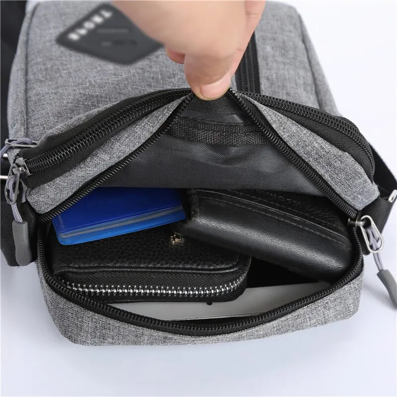Messenger Nylon Waterpro Of Oxford Cloth Shoulder Casual Men Backpack Small Bag Business Briefcase - Slobuy